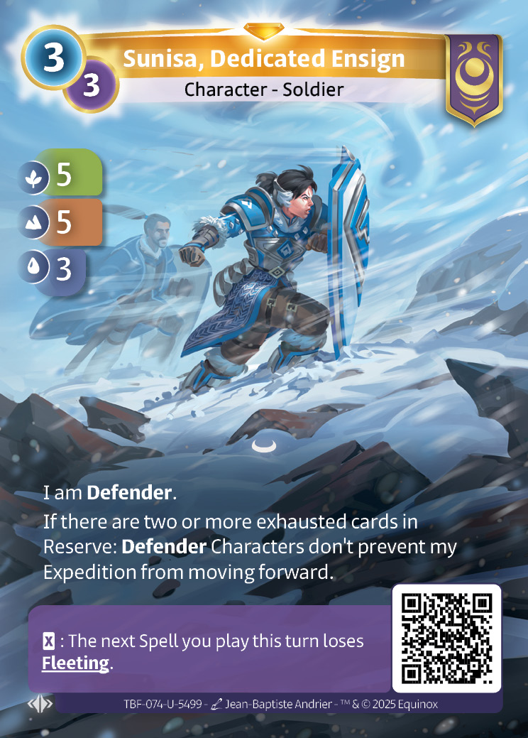 Sunisa, Dedicated Ensign