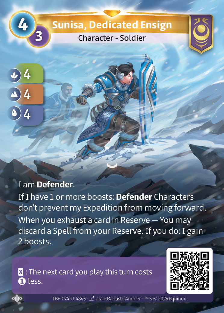 Sunisa, Dedicated Ensign