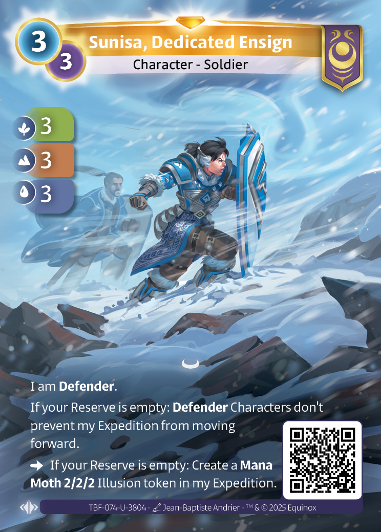 Sunisa, Dedicated Ensign