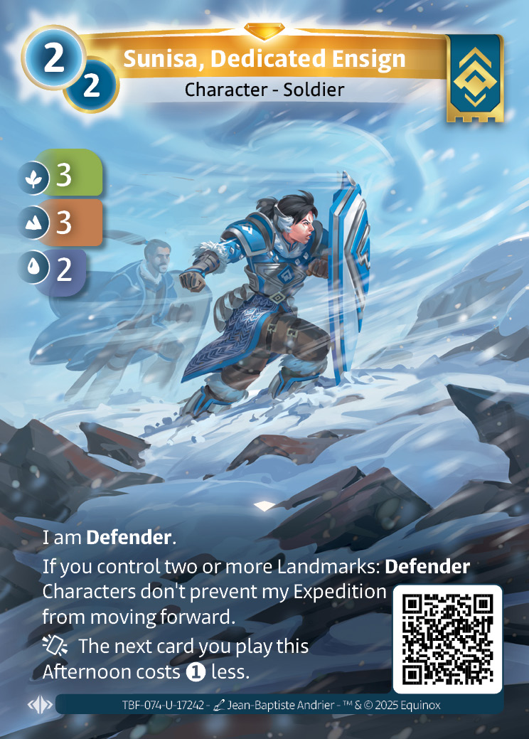 Sunisa, Dedicated Ensign