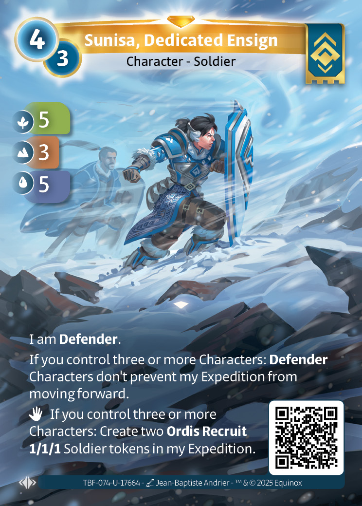 Sunisa, Dedicated Ensign