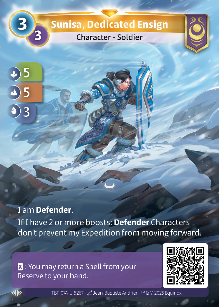 Sunisa, Dedicated Ensign