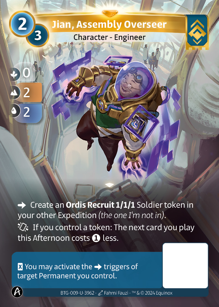 Jian, Assembly Overseer