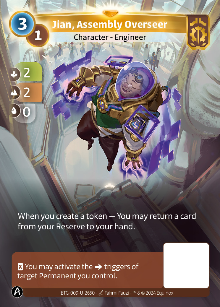 Jian, Assembly Overseer