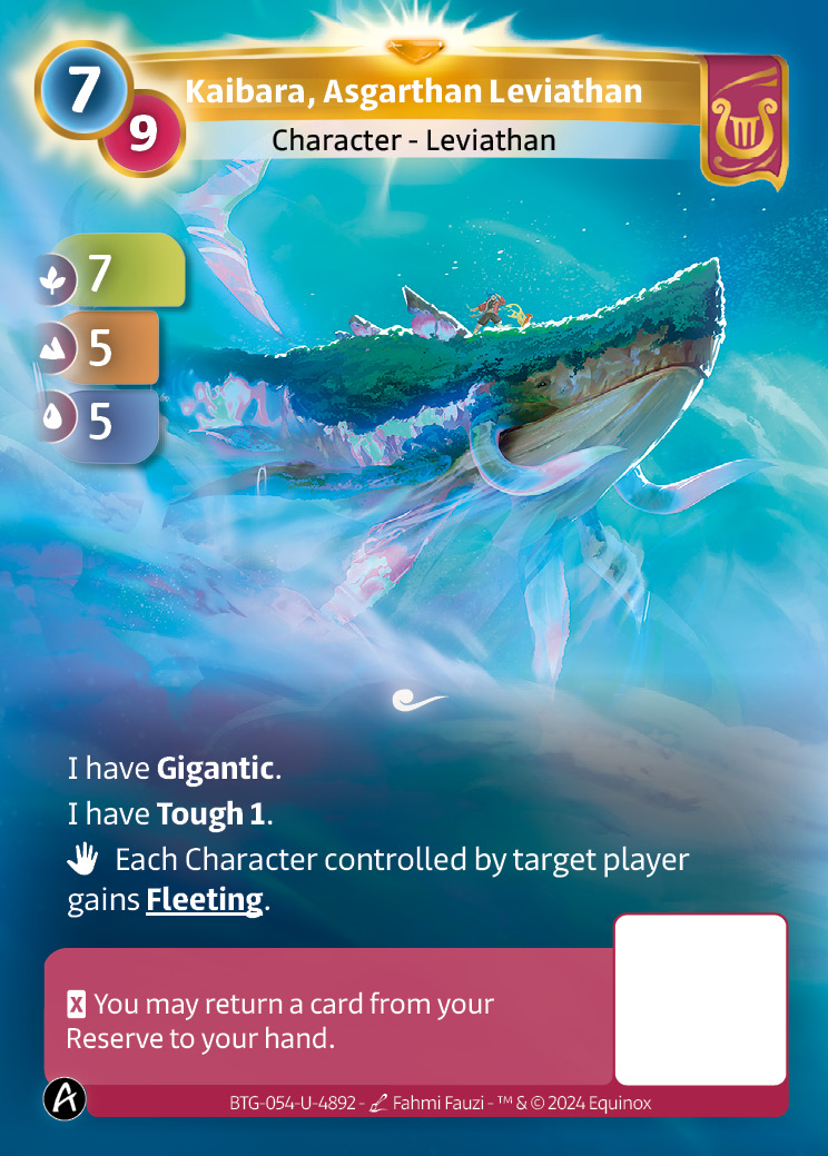Kaibara, Asgarthan Leviathan
