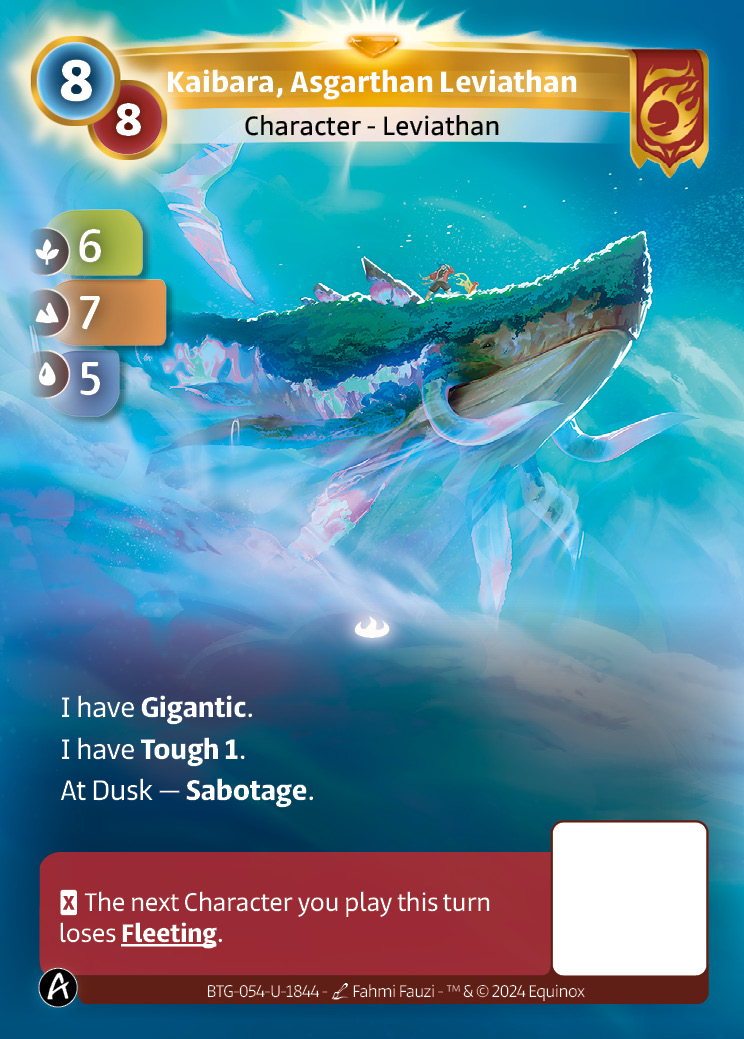 Kaibara, Asgarthan Leviathan