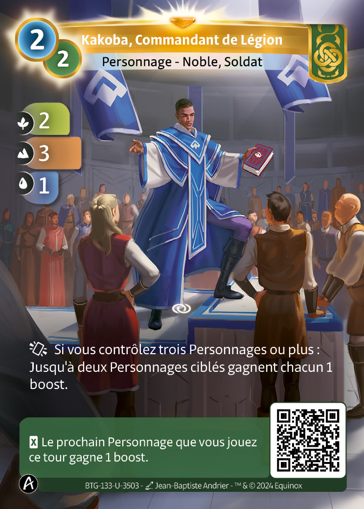 Kakoba, Commandant de Légion