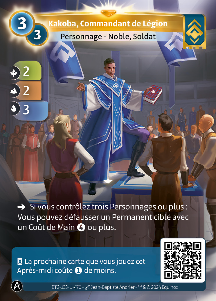 Kakoba, Commandant de Légion