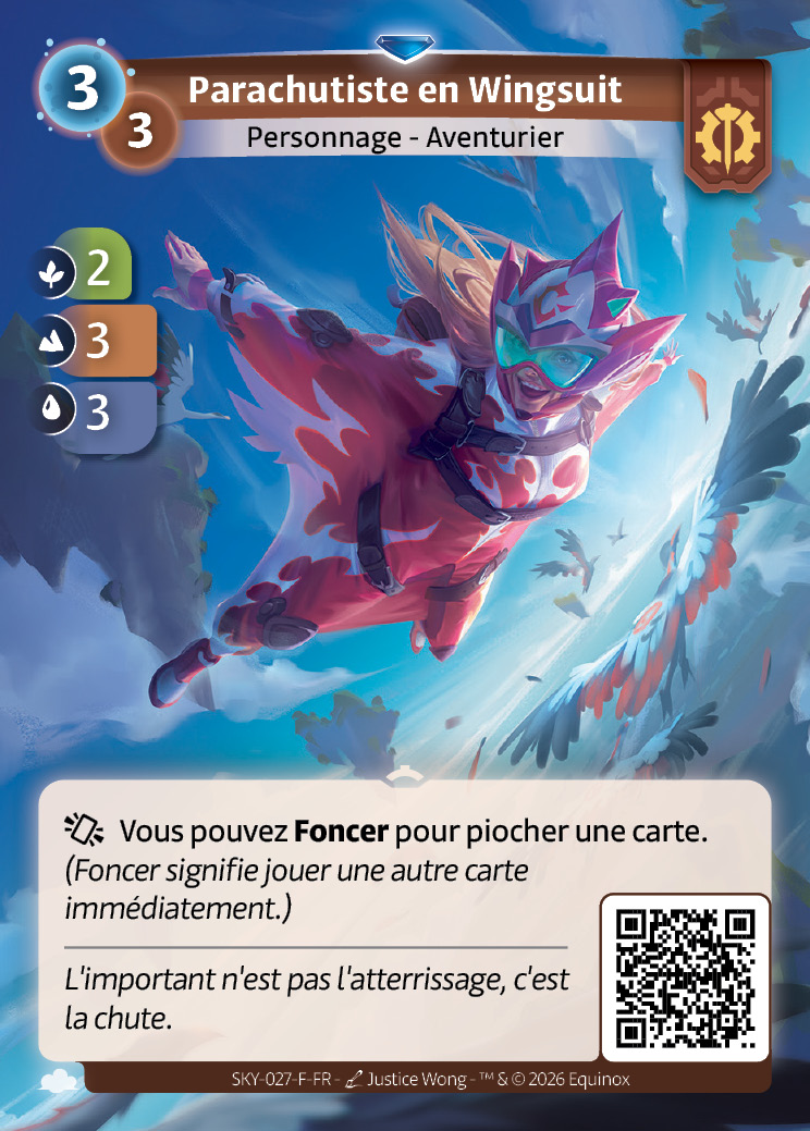 Parachutiste en Wingsuit