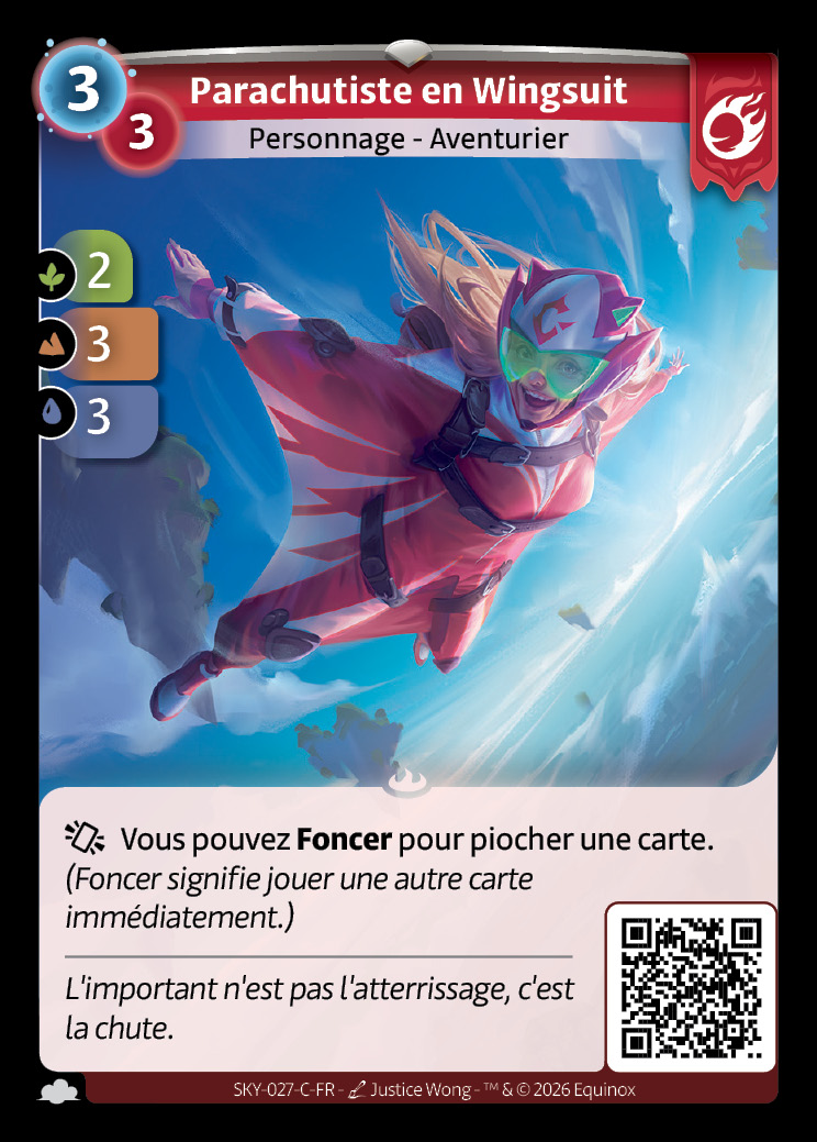 Parachutiste en Wingsuit