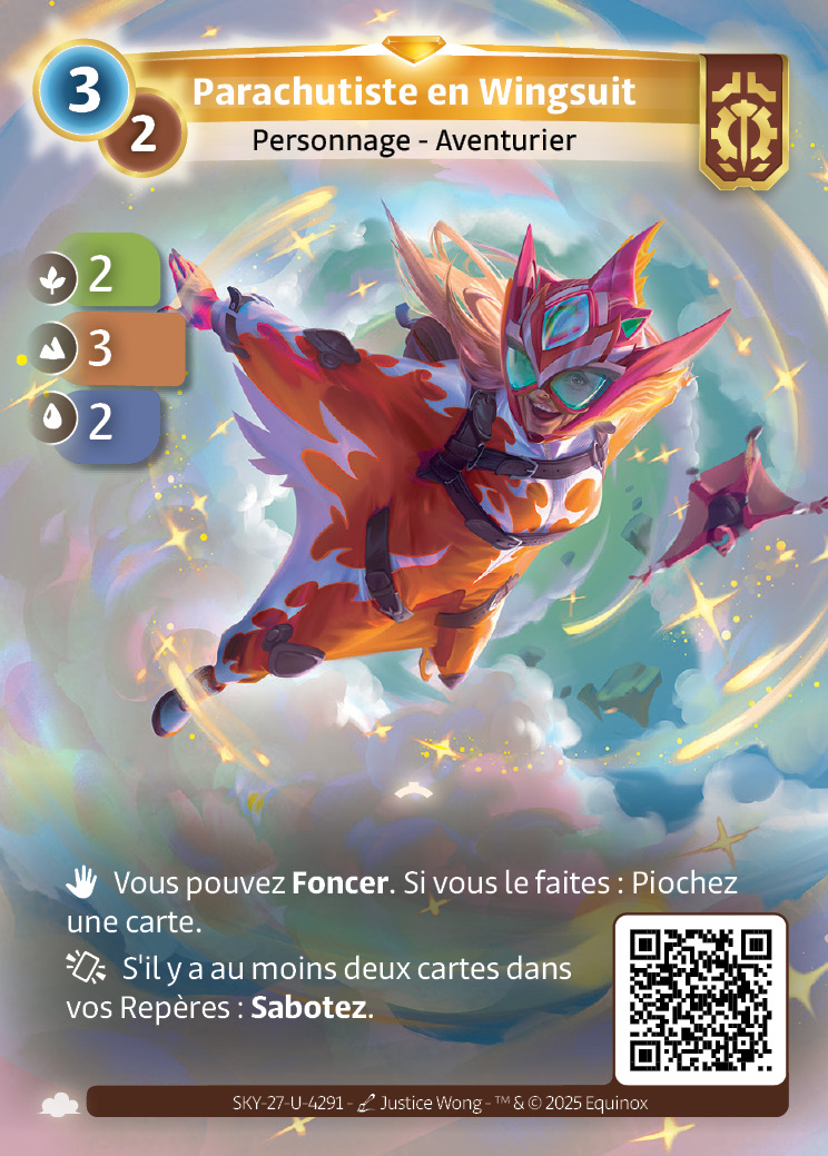 Parachutiste en Wingsuit