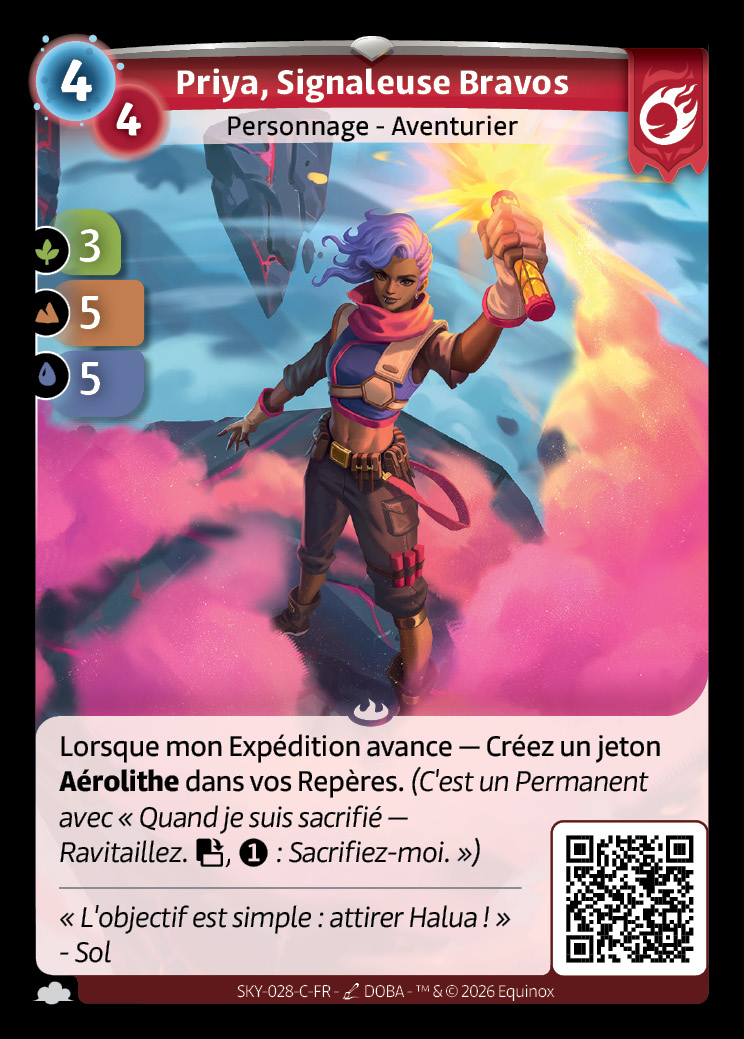 Priya, Signaleuse Bravos