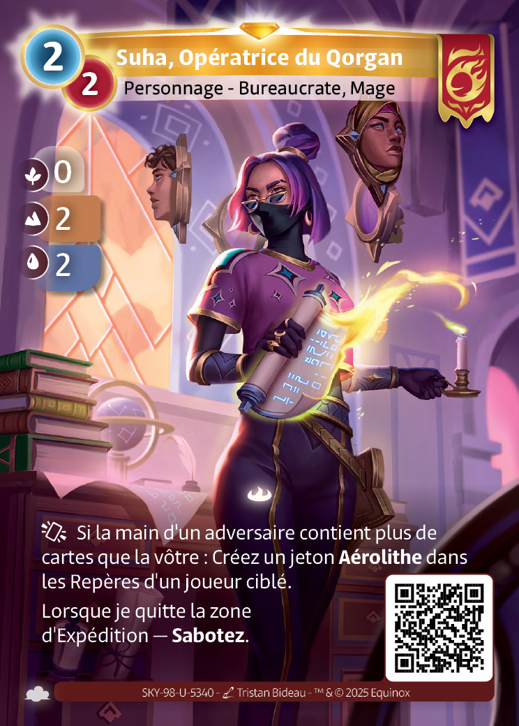 Suha, Opératrice du Qorgan